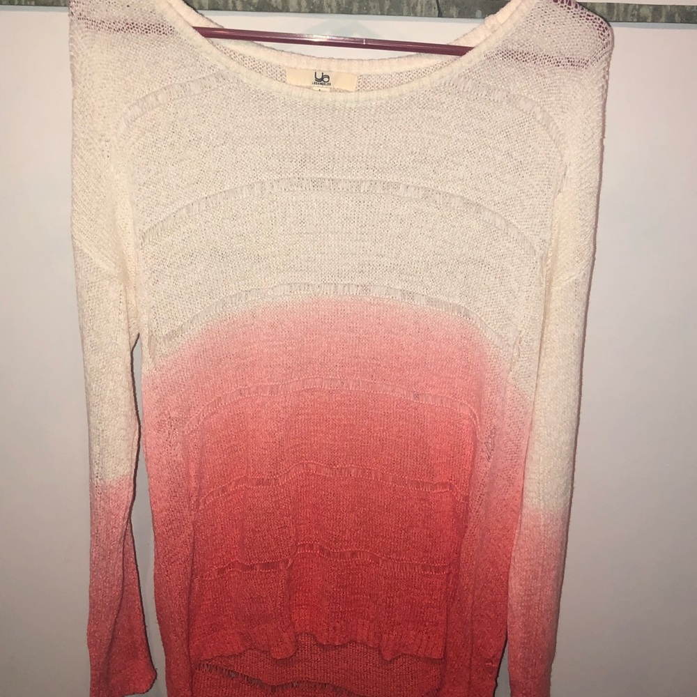 Ya Los Angeles Long Sleeve Ombré Sweater